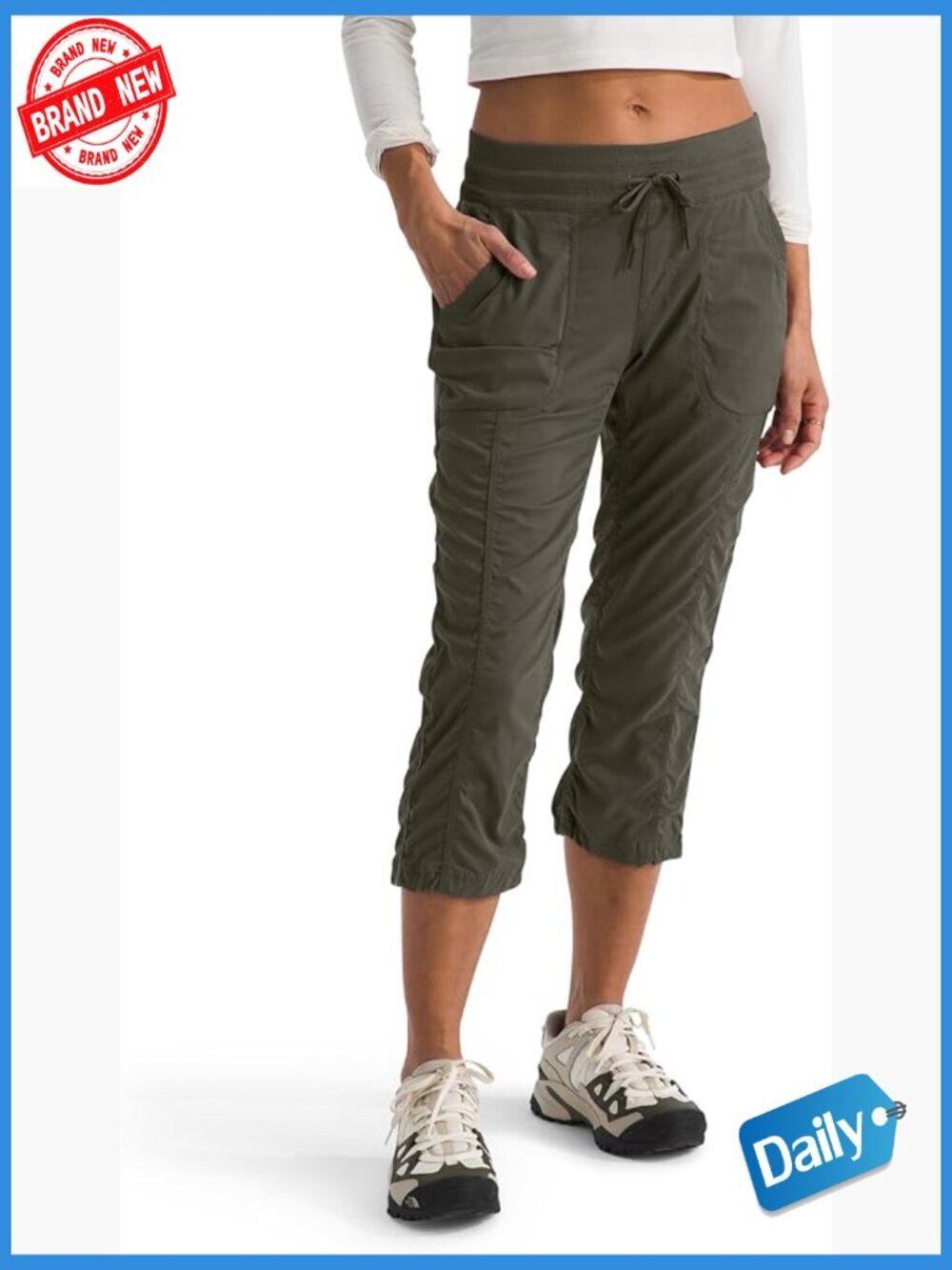 Moisture Wicking Capri Joggers - UPF 40+ Water Repellent